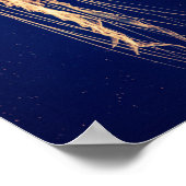 Quallen in lebendiger Farbe | Poster (Ecke)