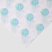 Quallen in Pastelltönen Seidenpapier (Ausschnitt)