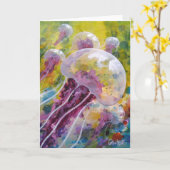 "Quallen" Karte (Gelbe Blume)