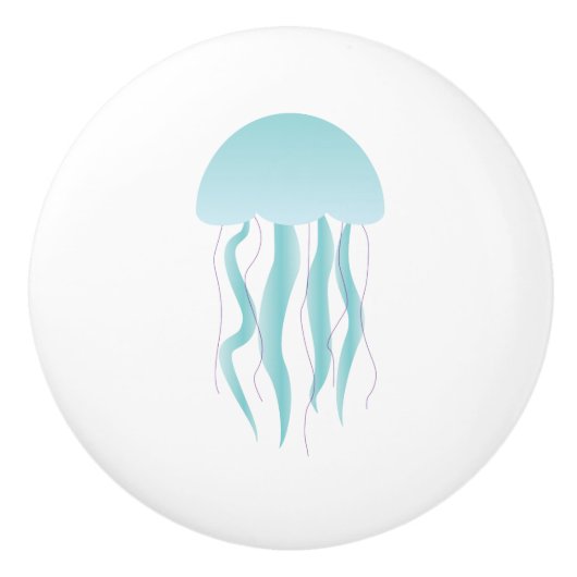 Quallen - Keramik-Griff und Züge Keramikknauf (Vorderseite)