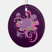 Quallen Keramik Ornament (Links)