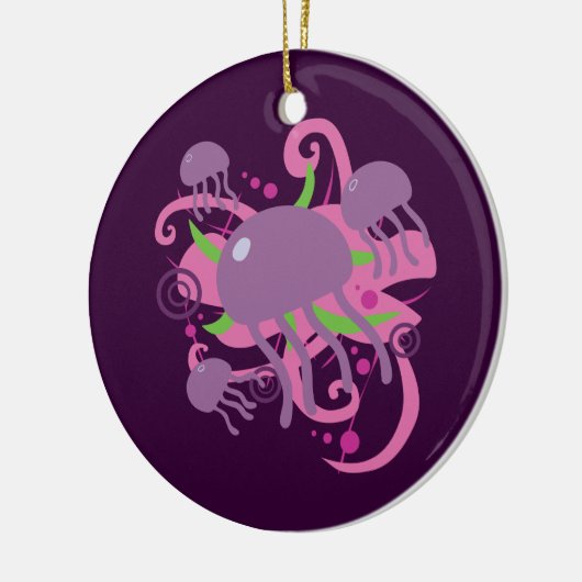 Quallen Keramik Ornament (Links)