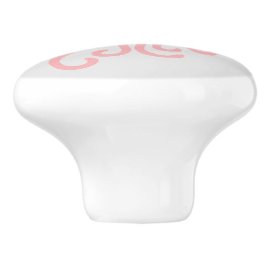 Quallen-Keramik Pull Keramikknauf (Seitenansicht)