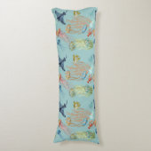 Quallen Korallen und Fische Seitenschläferkissen (Vorderseite Vertikal)