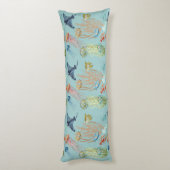 Quallen Korallen und Fische Seitenschläferkissen (Rückseite (Vertikal))