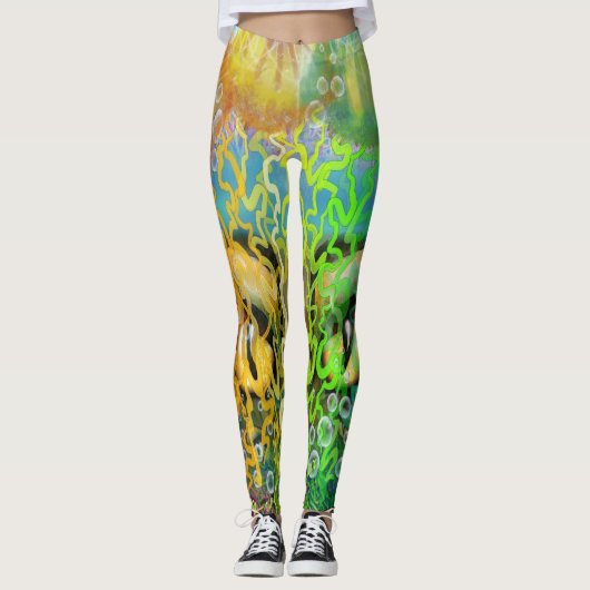 Quallen Leggings (Vorderseite)