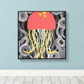 Quallen Leinwanddruck (Insitu (Holzboden))