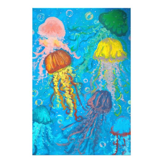 Quallen, Meere, Meer Fotodruck (Vorne)