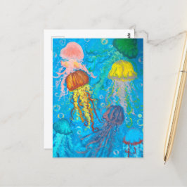 Quallen, Meere, Meer Postkarte