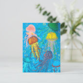 Quallen, Meere, Meer Postkarte (Stehend Vorderseite)