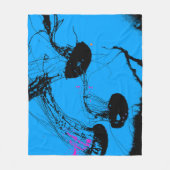 Quallen - Meerestiere Fleecedecke (Vorderseite)