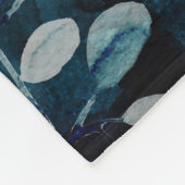 Quallen, Meerrasen mit goldenen Akzenten Fleecedecke (Ecke)