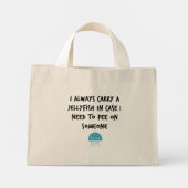 Quallen Mini Stoffbeutel (Rückseite)