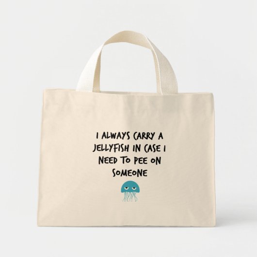 Quallen Mini Stoffbeutel (Vorne)