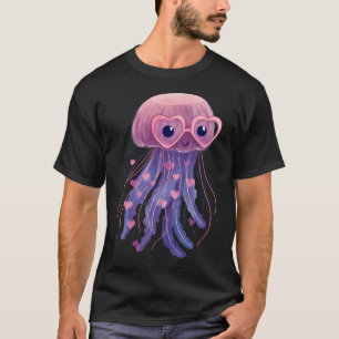 Quallen mit Herzbrille Valentinstag ca T-Shirt