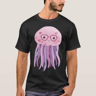 Quallen mit Herzbrille Valentinstag ca T-Shirt
