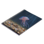 Quallen mit Seashell Ocean Notebook Notizblock (Linke Seite)