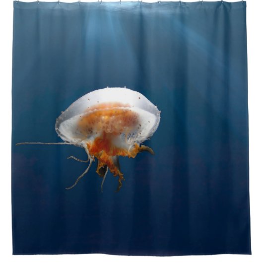 Quallen mit Tentacles Tiersee Duschvorhang (Vorderseite)