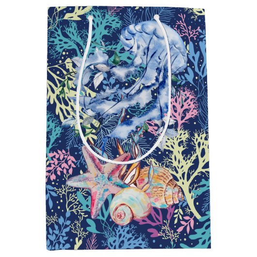 Quallen Mittlere Geschenktüte (Vorderseite)