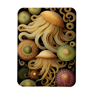 Quallen Moderne Haeckel Magnet