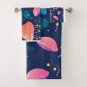 Quallen Mosaik Personalisiertes Muster Badhandtuch Set (Insitu)