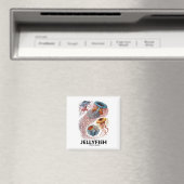 Quallen (Naturkunst von Ernest Haeckel) Magnet (In Situ (Geschirrspüler))