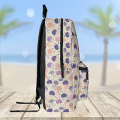 Quallen Niedliche Pastete Lila und Orange Monogram Bedruckter Rucksack