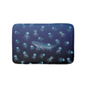 Quallen-Ocean-Muster Badematte (Vorderseite)