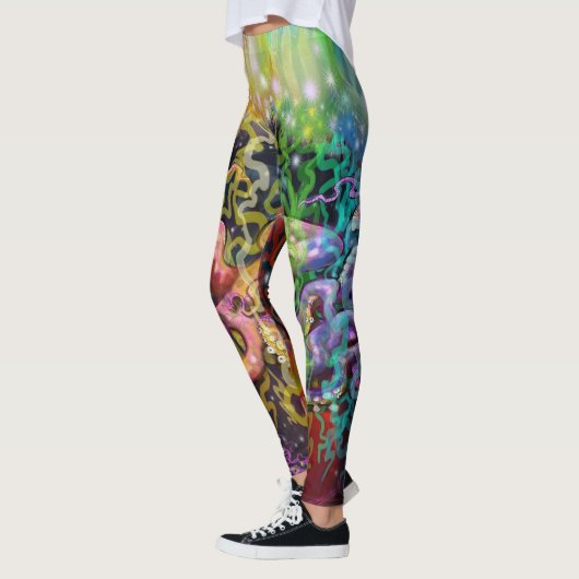 Quallen-Octopus-Außerirdischen Leggings (Links)