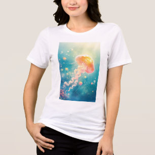 Quallen-Ozeantanz Tri-Blend Shirt