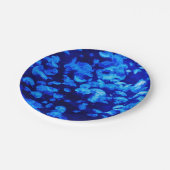 Quallen Pappteller (Schrägansicht)