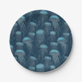 Quallen Pappteller (Vorderseite)