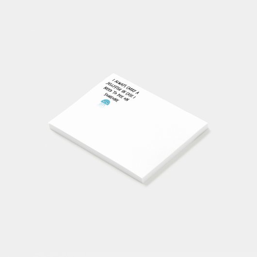 Quallen Post-it Klebezettel (angewinkelt)