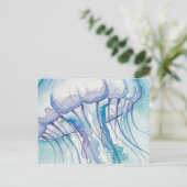 Quallen Postkarte (Stehend Vorderseite)