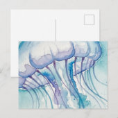 Quallen Postkarte (Vorne/Hinten)