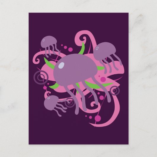 Quallen Postkarte (Vorderseite)