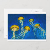 Quallen Postkarte (Vorne/Hinten)