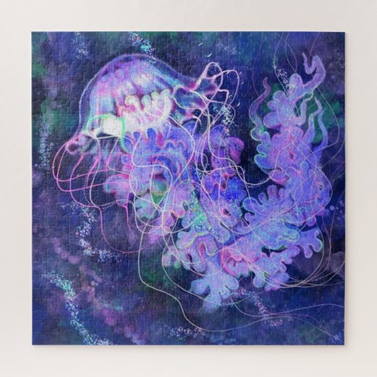 Quallen Puzzle - Malerei (Vertikal)