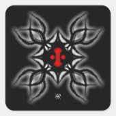 Quallen Quadratischer Aufkleber (Vorderseite)
