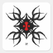 Quallen Quadratischer Aufkleber (Vorderseite)