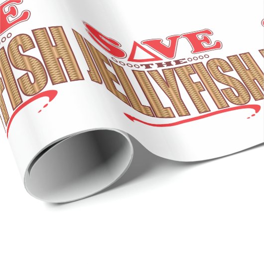 Quallen retten geschenkpapier (Rolleneckpunkt)