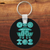 Quallen Schlüsselanhänger (Vorderseite)