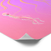 Quallen schwimmen mit Freunden Poster (Ecke)
