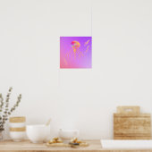 Quallen schwimmen mit Freunden Poster (Küche)