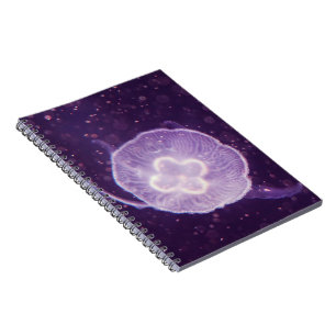 Quallen schwimmen notizblock