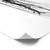 Quallen-Silhouette | Poster (Ecke)