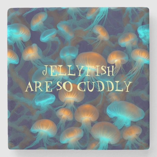 Quallen sind so süß steinuntersetzer (Vorderseite)