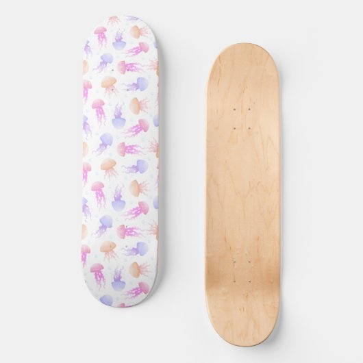Quallen Skateboard (Vorderseite)