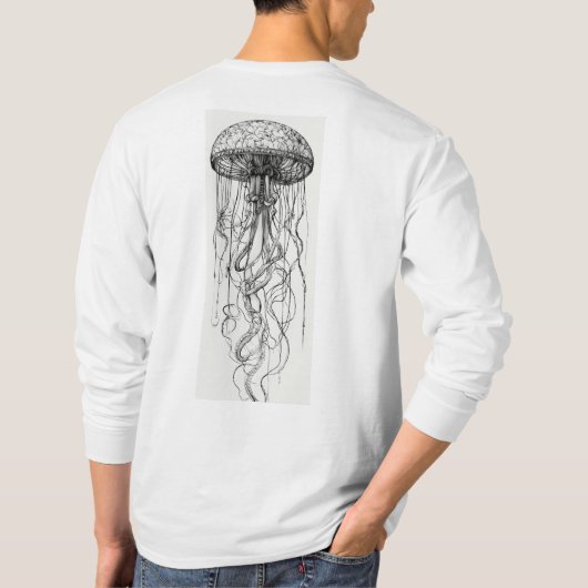 "Quallen-Stille: Mystisches T - Shirt-Design" T-Shirt (Rückseite)