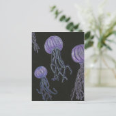 Quallen-Strom-Postkarte Postkarte (Stehend Vorderseite)
